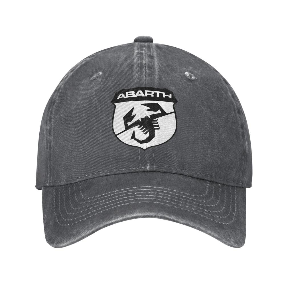 Adesivo Scorpione Abarth Print Washed Denim Cap Casual Baseball Caps Adjustable Hat Summer Unisex Baseball Hats
