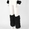 Faux Furs Cuffs Furry Wrist Bands Leg Warmers Wrist Cuffs Warmer Boot Cuffs for Women Party Cosplay Costumes Accessories