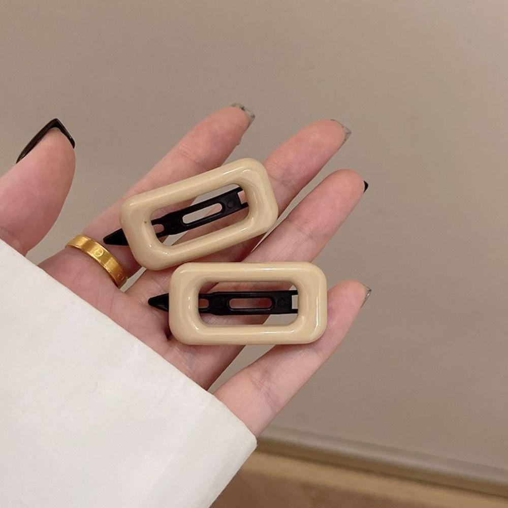 1 pair All Match Hair Clips Square Headwear High Quality Hair Accessories