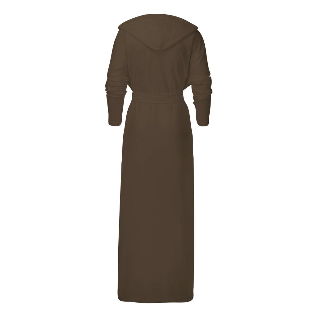 Мужская зимняя плюшевая удлиненная шаль, халат, домашняя одежда, халат с длинными рукавами, пальто