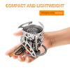 Lixada Foldable Camping Gas Stove Windproof Piezo Ignition Backpacking Stove Outdoor Portable