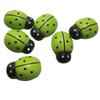 100Pcs Wooden Ladybird Sticker Lovely Cartoons Ladybug Colorful Buttons Children Kids DIY Craft Home Party Holiday Decoration