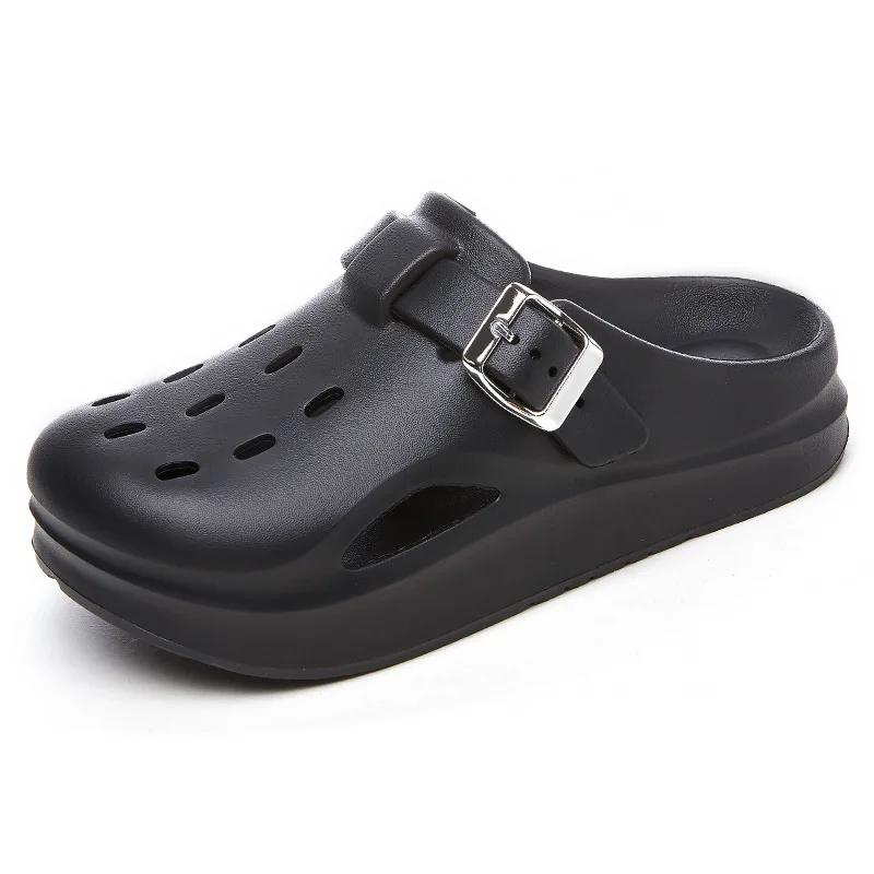 Модные новые летние ЭВА пещерные туфли для женской моды, уличная обувь, крутые тапочки, плоские легкие женские тапочки, бесплатная доставка обуви