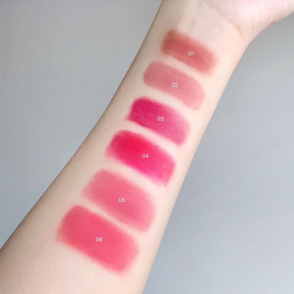 CAPPUVINI Матовый бархатный блеск для губ в компактной круглой баночке для Рождества