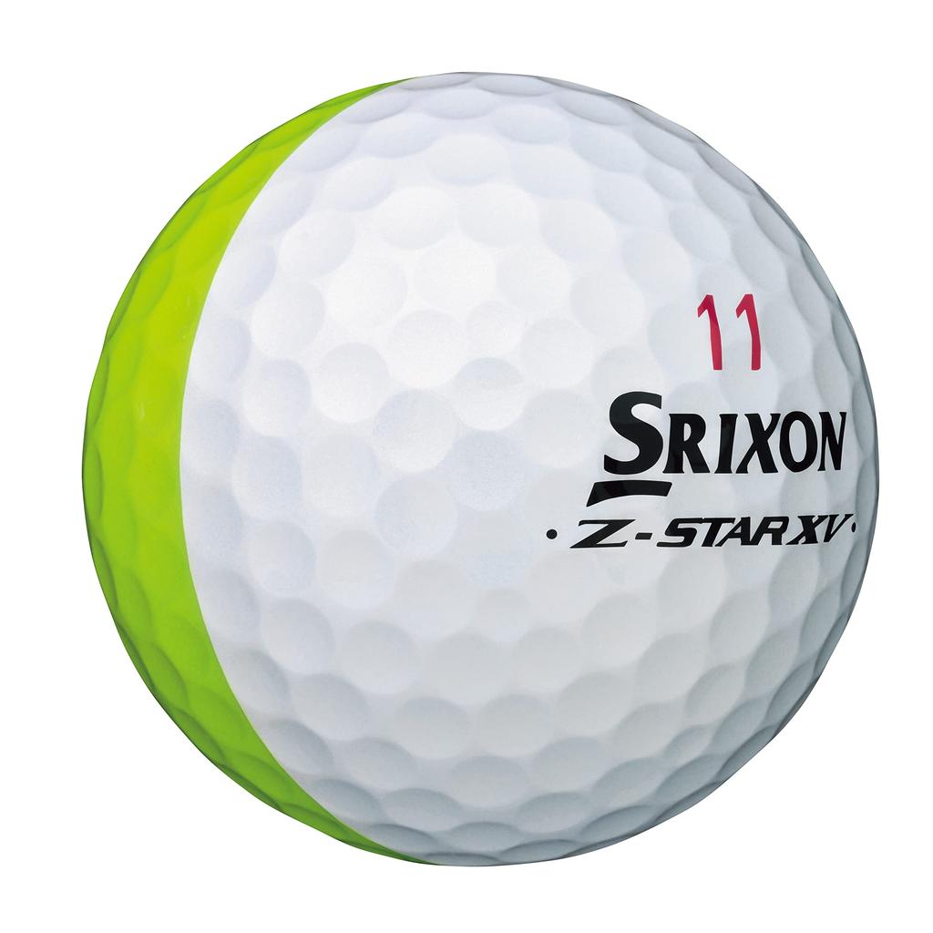Dunlop Srixon XV Divide Гольф 2023 1 дюжина мячей Z-Star, Модель, (12 Шариков), Желтый/Белый
