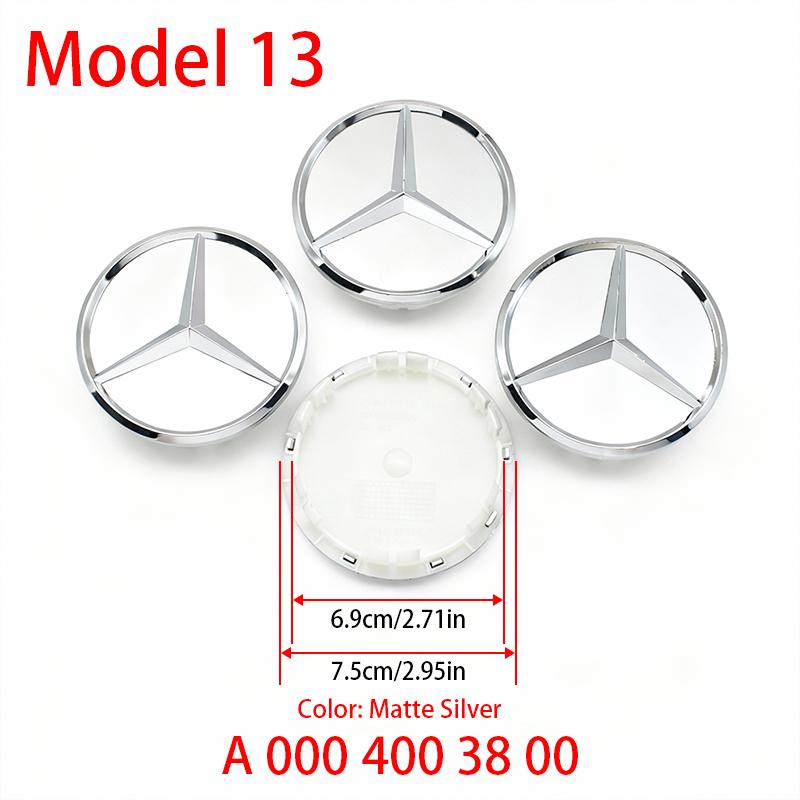 4Pcs 75mm Car Badge Wheel Center Cap For Mercedes Benz W176 W177 W204 W205 W212 W213 W206 X156 X253 W166 Hub Covers Accessories