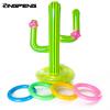 Inflatable Cactus Ring Toss Game Set Floating Swimming Pool Toys Hawaiian Summer Pool Beach Party Decorations Game Supplies