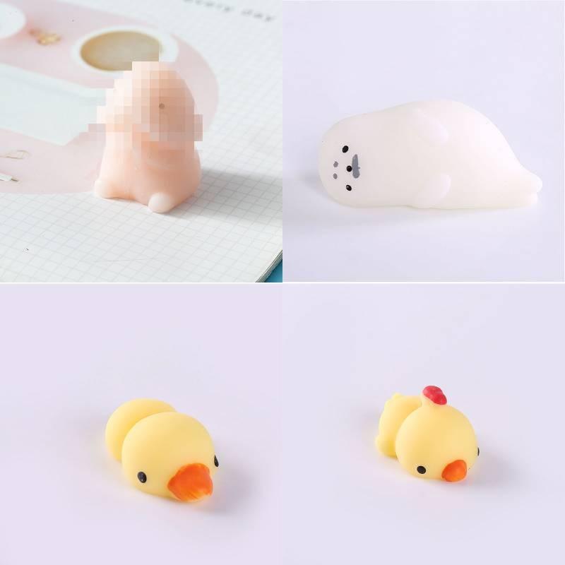 Mochi Funny Soft Animal Squeeze Stretch Compress Squishy Decompression Dolls Toy