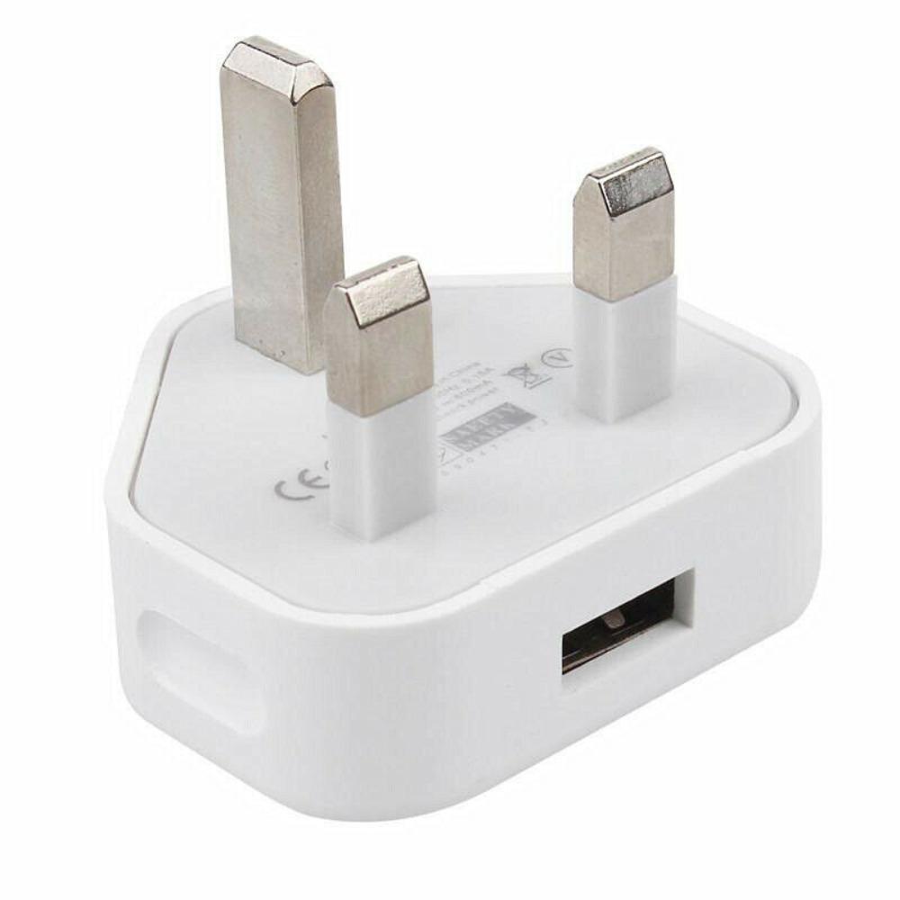 Сетевая вилка 5v2.1a, британская вилка, зарядное устройство USB, 3-контактный адаптер, адаптеры питания, настенное зарядное устройство