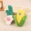 1 шт. Мультяшная плюшевая очищенная кукуруза кукла брелок зеленый лук мягкие игрушки овощи подарки милая сумка кулон школьный ранец аксессуары