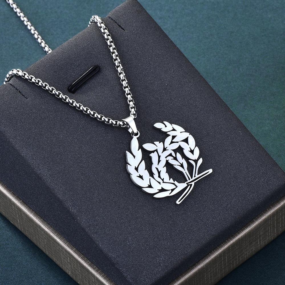 Стильное и элегантное ожерелье из титановой стали с геометрическими формами для мужчин и женщин