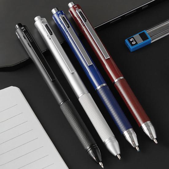 Автоматическая ручка-сенсор Многоцветная шариковая ручка Ручка для гладкого письма Сменные стержни Металлическая ручка для подписи