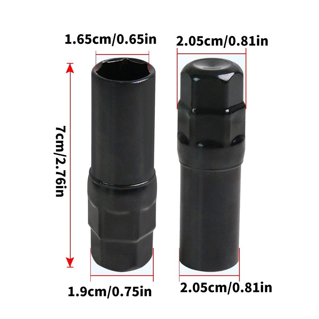 7-шлицевой привод для гайки, ключ-тюнер, инструмент, гнездо для снятия колесной гайки, 16,5 мм, замена, 7-точечный ключ для гаек-секреток колеса