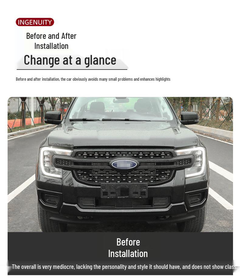 Ford Ranger Off-Road A-Pillar Hood Spotlight Bracket