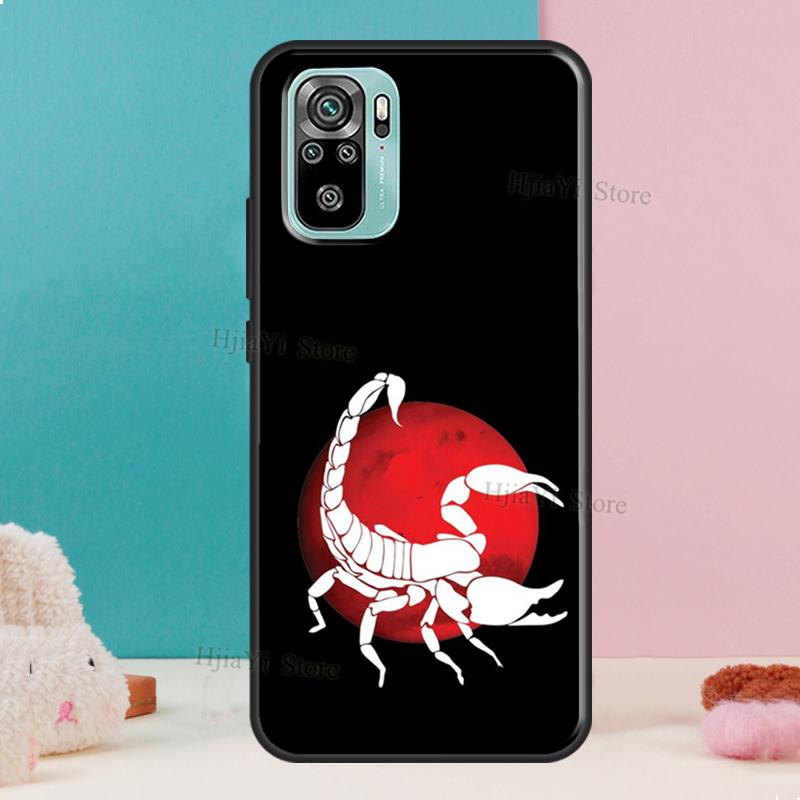 Скорпион Для Xiaomi Redmi Note 11 Pro 11S 10S 9S Note 8 9 10 Pro Чехол Для Redmi 10 9 9T 9C 9A