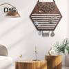 Wooden Hanging Earring Holder Wall Decor Jewelry Organizer Vintage Earring Display Organizer for Women And Girls Earrings Necklaces