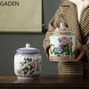 Бытовая керамическая герметичная емкость для чая с крышкой, емкость для хранения китайского чая, украшение для хранения, украшение для чайного столика в гостиной
