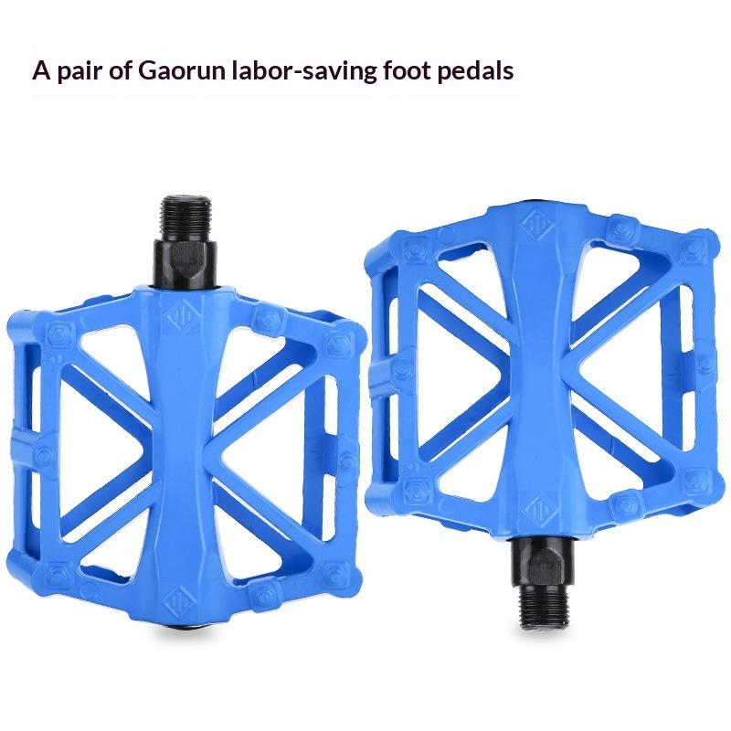 1 Pair Double Ball Bicycle Pedals Aluminum Alloy Anti Skid Mountain Bike Pedals Ultra-Light Flat Cycling Treadle Platform