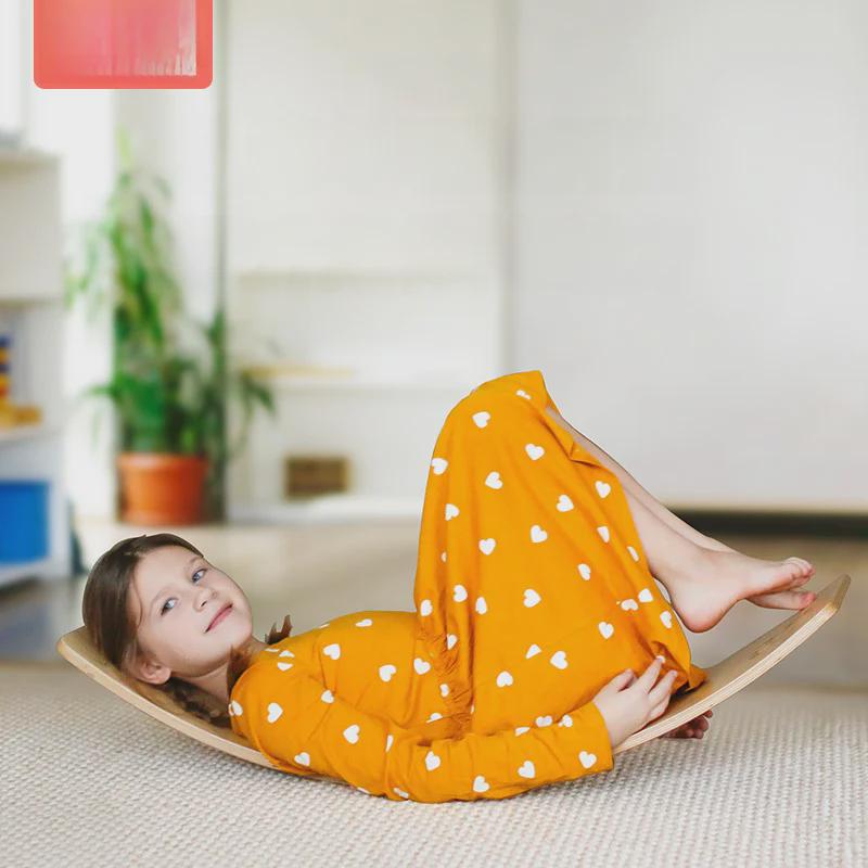 Wooden Double Interactive Indoor Seesaw for Child Sensory Training