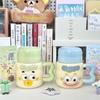 Milk Fufu Cute Clown Kettle Girls High Value Ceramic Mug with Lid Couple Coffee Cup Birthday Gift