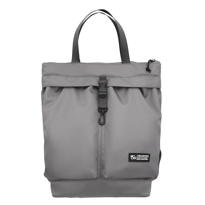 Рюкзак для студентов колледжа для мужчин и женщин, сумка для поездок на работу, однотонная повседневная сумка-тоут, рюкзак из водостойкого нейлона большой вместимости