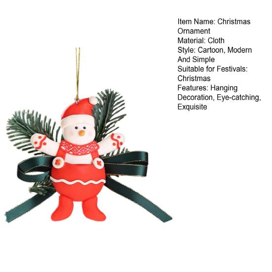 Рождественское украшение Маленький сапожок Варежка Санта Снеговик Пряничный человечек Подвесное украшение на елку Праздничный декоративный кулон для автомобиля для декора стен и дверей