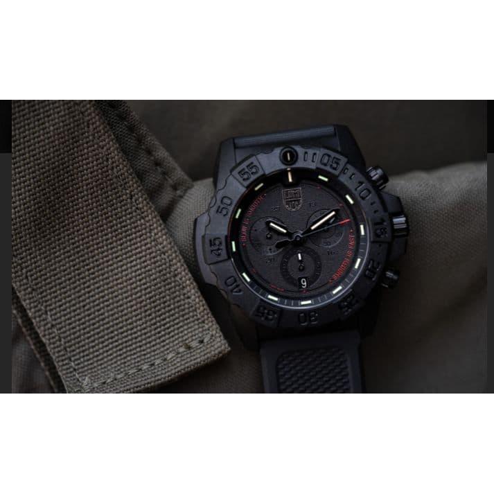 Used Ultra Limited Edition!! Luminox Navy SEALs Chronograph 3580 Analog