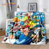 Japanese Pokemon Cute Cartoon Soft Flannel Blankets,Throw Blanket Comfortable Blanket for Picnic Beds Sofa Home Bedroom Kids