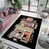 Cute Japanese Cat House Print Carpet for Living Room Bedroom Sofa Home Decoration Non-slip Floor Mat Modern Rugs Luxury Gifts
