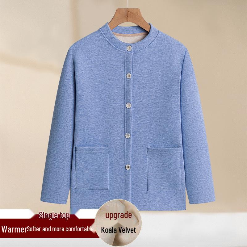 Утепленный женский осенне-зимний комплект одежды на флисе для женщин среднего и пожилого возраста