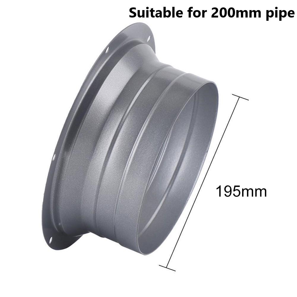 4-10inch Round Pipe Flange Interface Aluminum Tube Air Ventilation Hose Connector Exhaust Pipe Adapter Connecting Exhaust Outlet