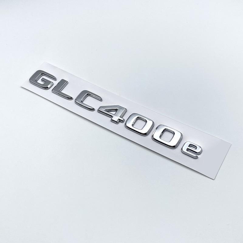 3D Chrome Black Letters GLC300de GLC300e GLC350e GLC400e 4Matic Emblem for Mercedes Benz GLC X253 Car Trunk Logo Sticker AH1JUYFT2 QQ27