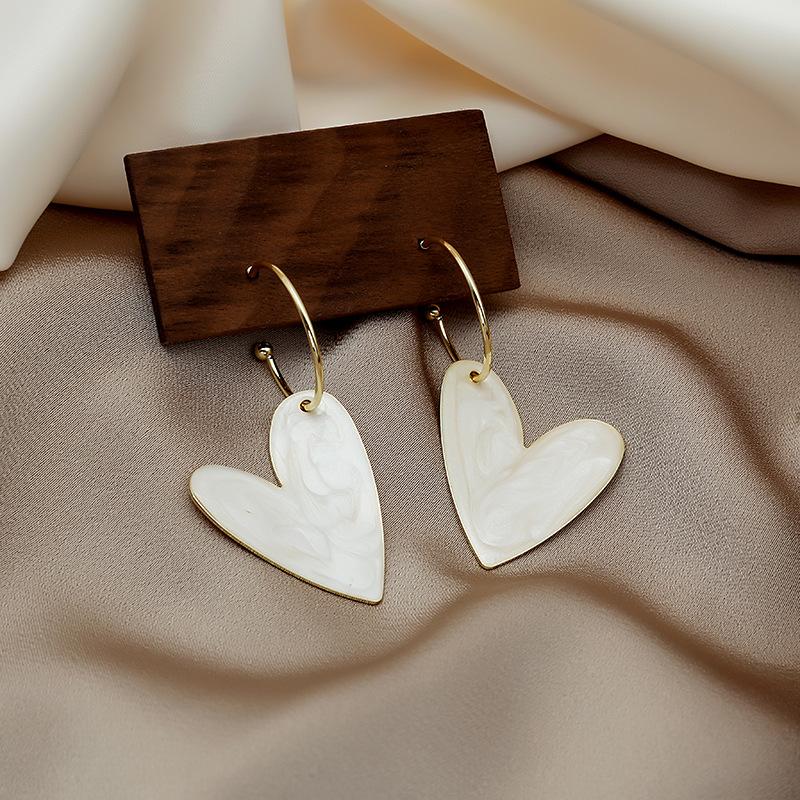 Colorful Candy Heart Earrings for Summer Style, Unique Design Cute Earrings