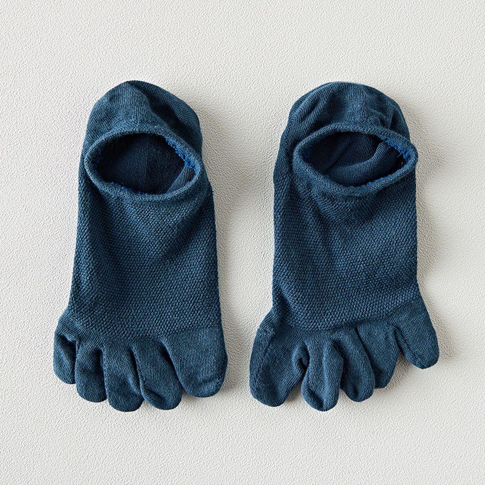 All-match Soft Simple Women Solid Color Five Toes Socks Men Hosiery Short Socks Cotton Socks
