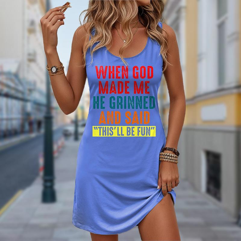 Женское платье из двух частей с имитацией розы и монограммой, без рукавов, с круглым вырезом, свободное, мягкое и удобное, большого размера