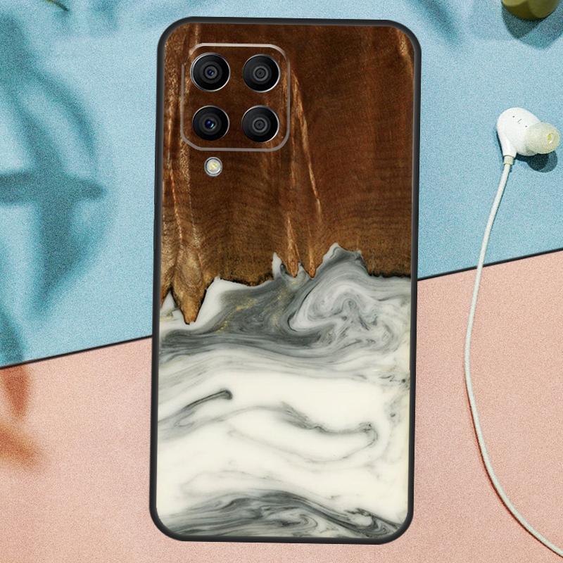 Чехол с узором "Дерево и смола" для Samsung Galaxy M33 M53 M13 M12 M32 M52 M06 M16 M36 M56 M15 M55 M31 M14 M35 M34 M54