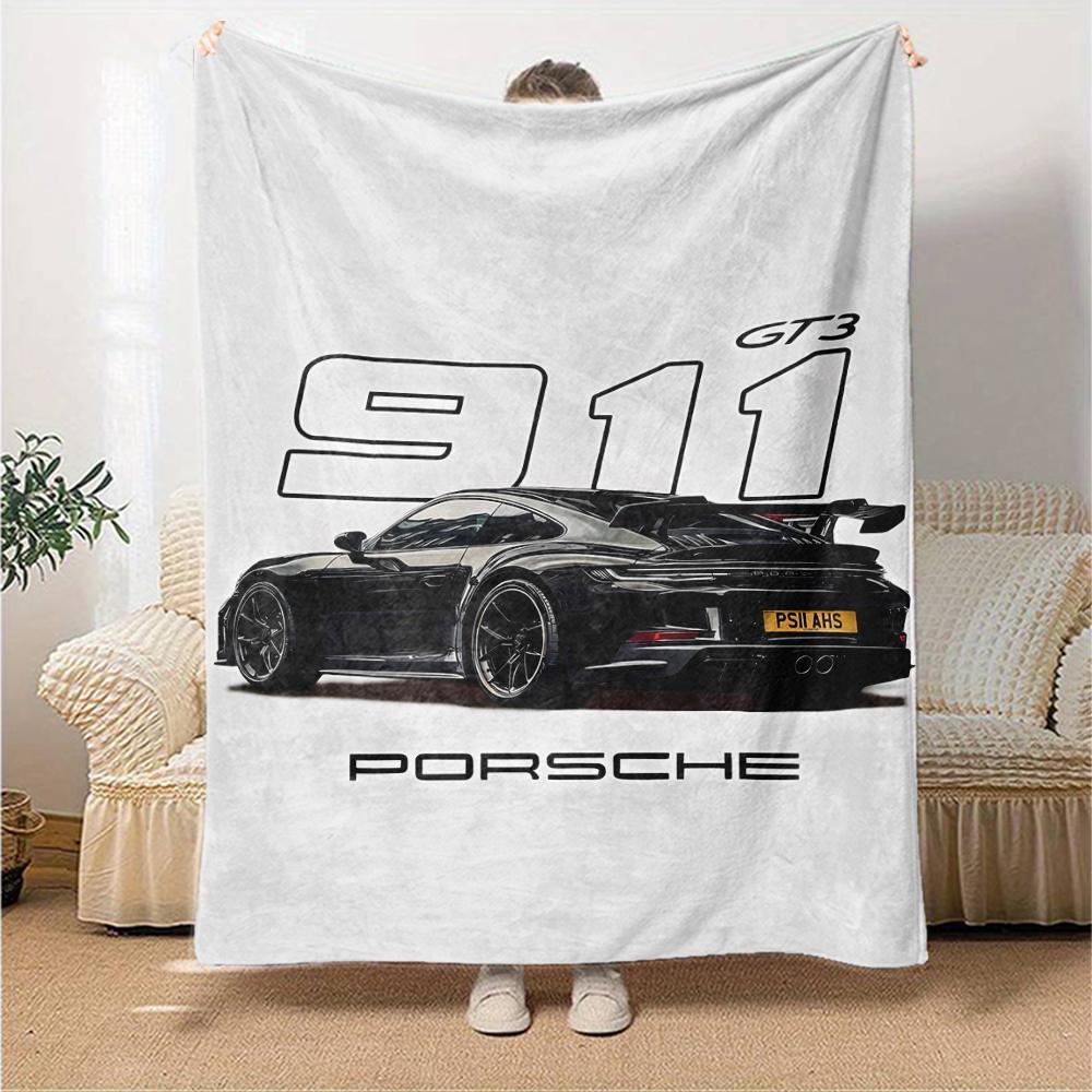 Racing Theme Printed Blanket - Perfect for Couch, Bed, Travel & Outdoor Use | Machine Washable, Cozy & Durable.