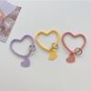Anti-Lost Love Heart Keychain Mobile Phone Strap Ring Pendant Phone Hanging Lanyard Soft Silicone Wristband Bracelet Accessories