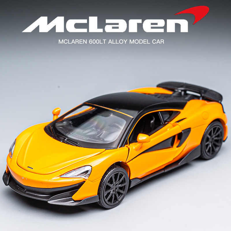 1/32 McLaren 600LT Super Sport игрушечная модель автомобиля литая металлическая миниатюрная модель транспортного средства со звуком и светом коллекция подарок для детей