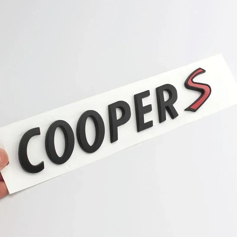3D ABS Chrome Car Letters Rear Trunk Mini Cooper S Emblem Badge Sticker For Mini Cooper S R56 R50 R53 F56 F55 R60 Accessories lzkpf00