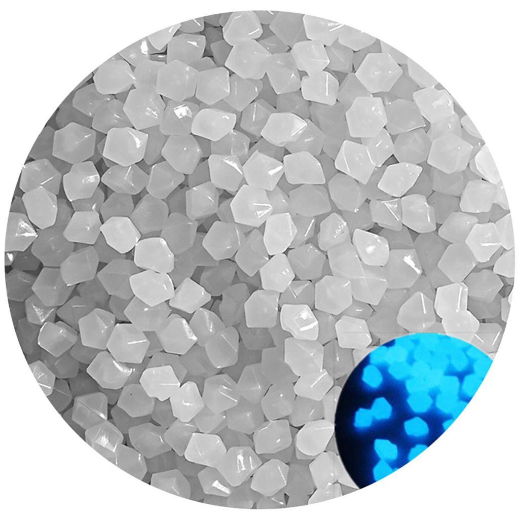pcs Glow In Dark Colorful Rhombus Luminous Stones Aquarium Ornament Decorative Pebbles Lawn Decor