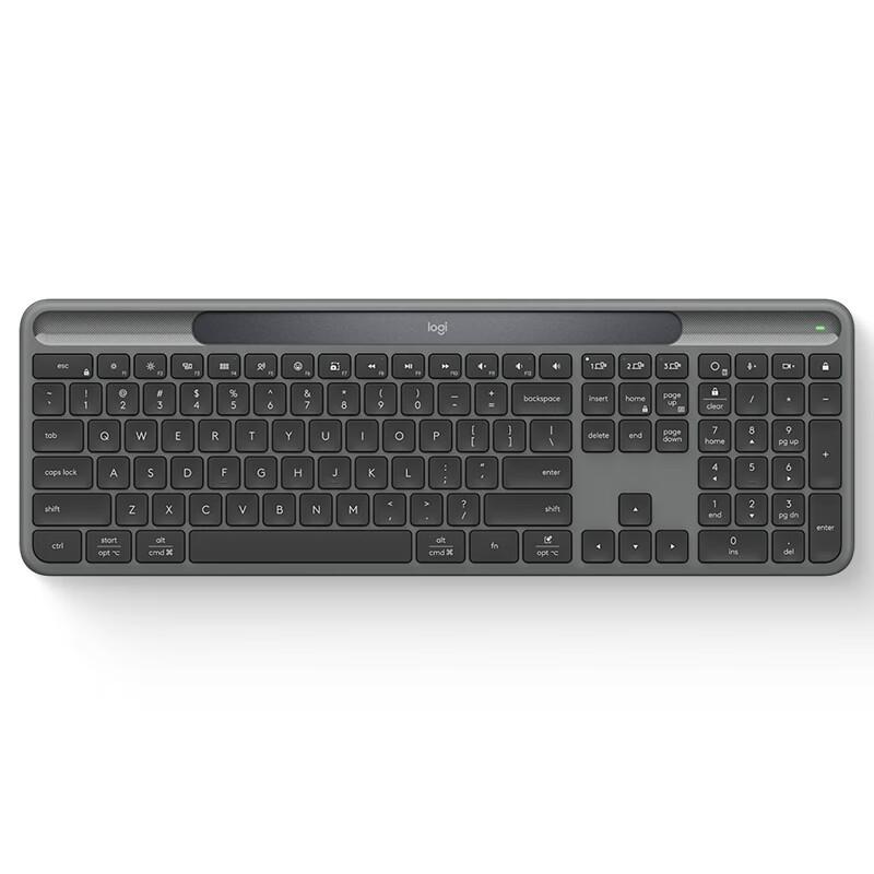 Logitech K980 Полноразмерная беспроводная солнечная клавиатура для нескольких устройств
