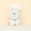 Adorable Cartoon Bunny Plush Keychain Colorful Stuffed Rabbit Bag Charm Gift