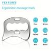 3 in 1 Stainless Steel Gua Sha Massage Tools-Scraping Massage Tools Muscle Scraper Tool for Back,Arms Derma Edge Massage Tool