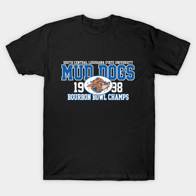 Asian Size Men Print T-shirt Sclsu Mud Dogs No-Cut Heat Transfer Print Cotton Tshirt