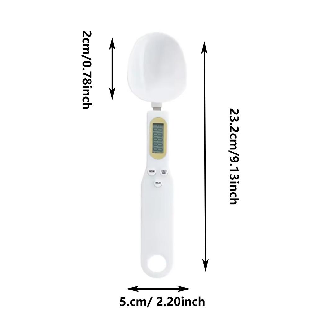 Electronic Kitchen Scale Measuring Spoon with LCD Display Screen Suitable for Food Spice Scale Display Screen Kitchen Scale