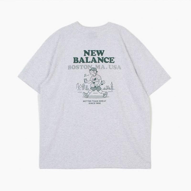 New Balance Half Club Uni Nb Boston Short Sleeve Tee Overfit Nbnefco263 16 Short Sleeve