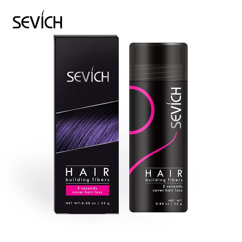 SEVICH Bottle 25g Hair Keratin Fibers Powder Hair Loss Treatment 10 Colors Hair Building Fibers Thickening Unisex