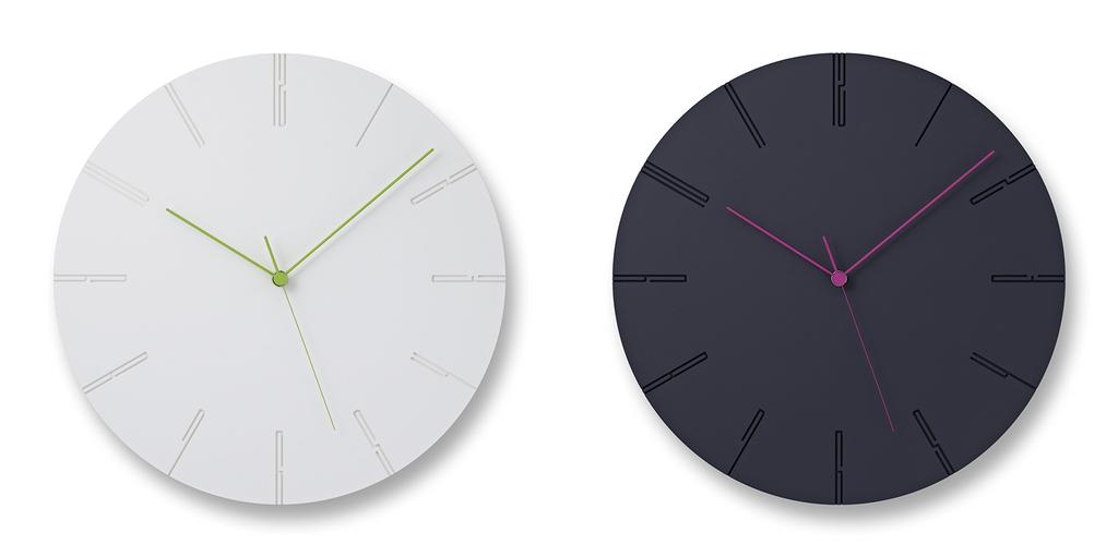 Lemnos Analog Wall Clock CARVEDII White NTL13-10WH 340×D42mm