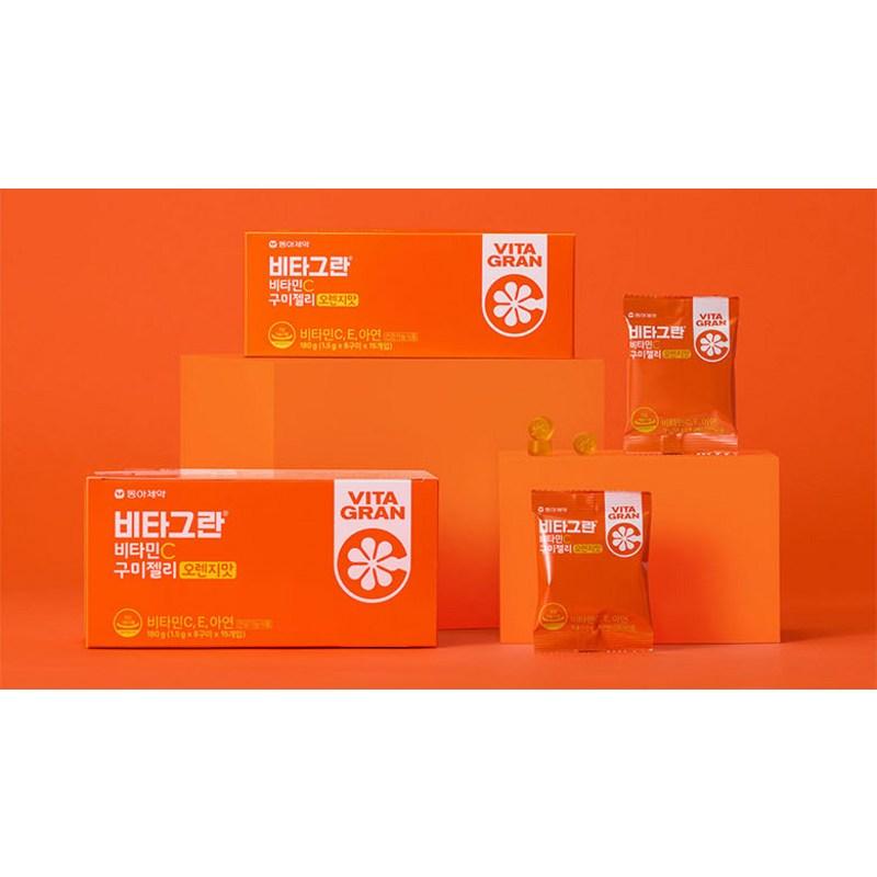 Vitagran Vitamin C Gummy Jelly Orange Flavor 15p, 180g, 1 piece